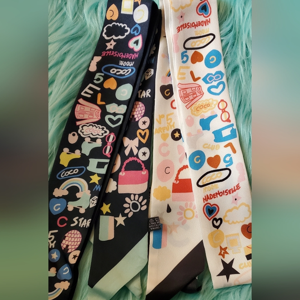 Fashion Accessory,Skinny Twilly-Set Of 2